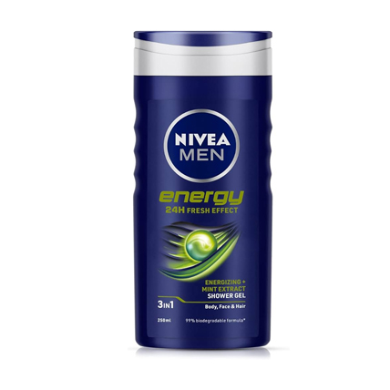 Nivea Shower Gel Men Energy 24H Fresh Effect